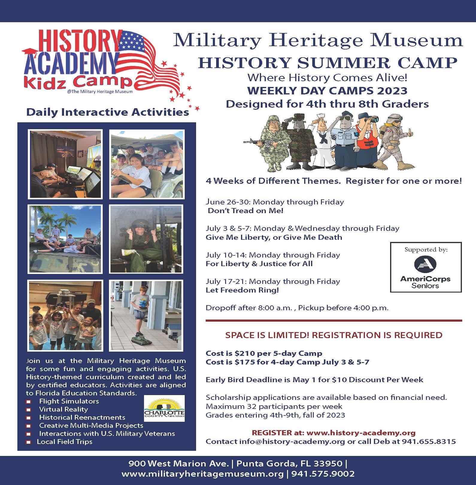 Summer Camp at the Military Heritage Museum